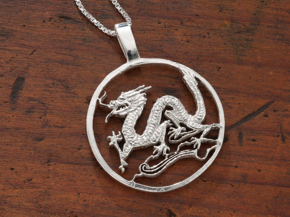 Dragon silver pendant sale