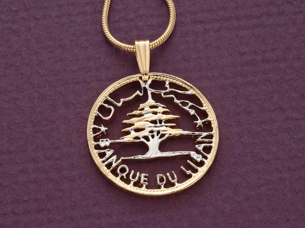 Lebanese Cedar Tree Pendant and Necklace Jewelry Lebanese 50 Etsy