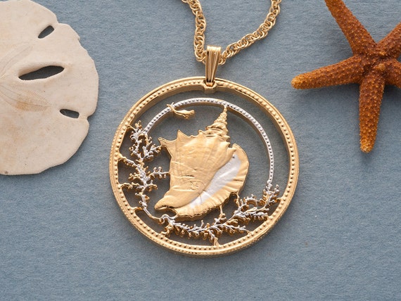 Bahamian conch deals shell jewelry