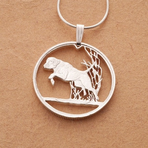 Ciondolo Labrador Retriever, Ciondolo Labrador, Gioielli Labrador Retriever, Gioielli per cani, Ciondolo Labrador Retriever in argento, (# K 615s)