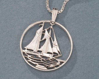 帆船　スターリングシルバー STERLING SILVER 985刻印 帆船 ヨット 銀製 伝統工芸 銀細工