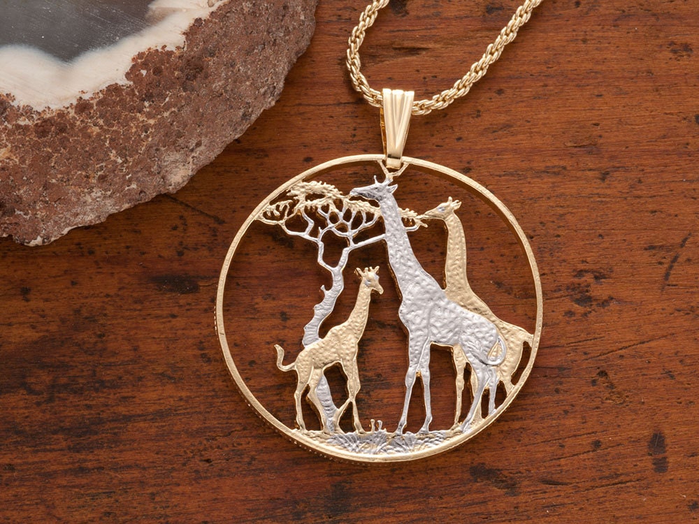 Giraffe Gold Necklace - Etsy