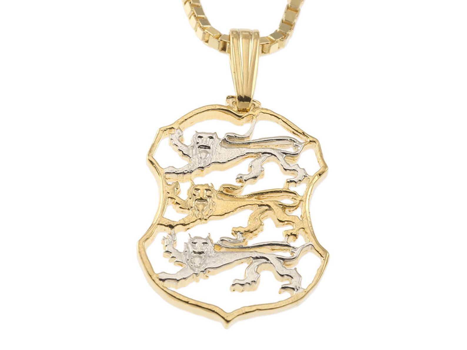 Estonian Jewelry Pendant and Necklace Estonian Two Krooni Etsy