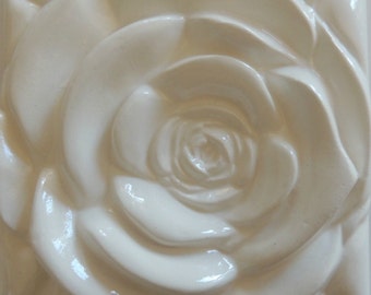 White Rose  White Rose Tile Wall Decor