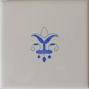 Delft Style, Blue & White Tiles with Lilly ctr Flower Kitchen Bath/shower Tile