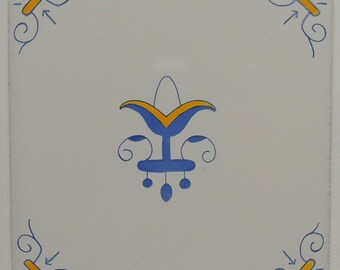 Carreau Delft Blue Oxen Corner - Motif Bœufs Bleu - Marque Daltile - Neuf