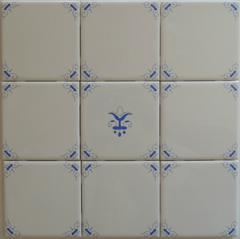 Delfter Fliesen blau und weiß dekorative Wand Fliesen Ox