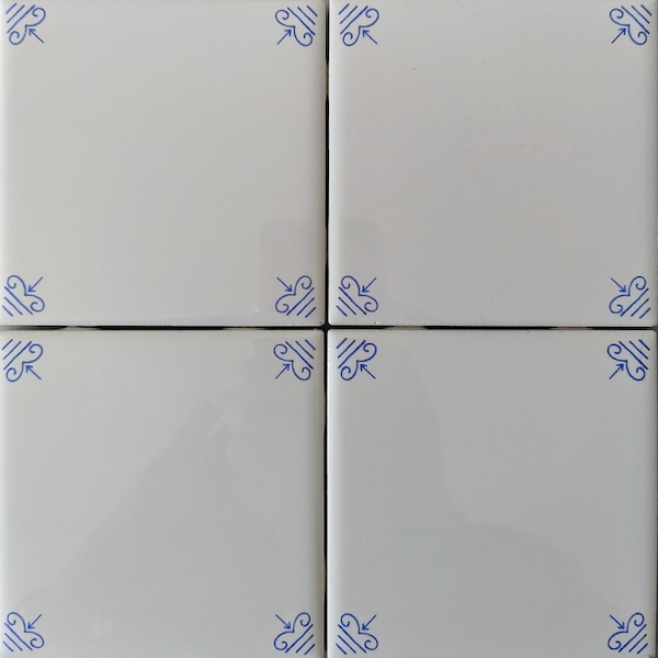 Delft Blue and White Decorative wall tiles Historic Ram Corners (30)