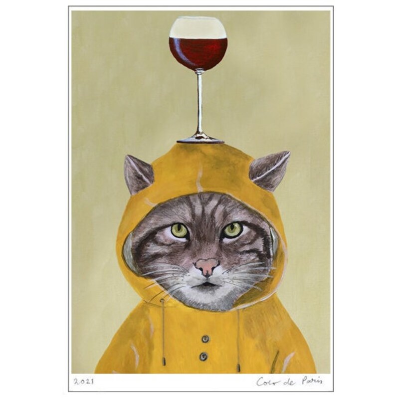 Cat Wine Glass - Etsy UK