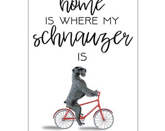 Schnauzer Quote,Schnauzer poster,christmas gift,holiday gift,Schnauzer lovers,Schnauzer gift,Schnauzer painting,Schnauzer print