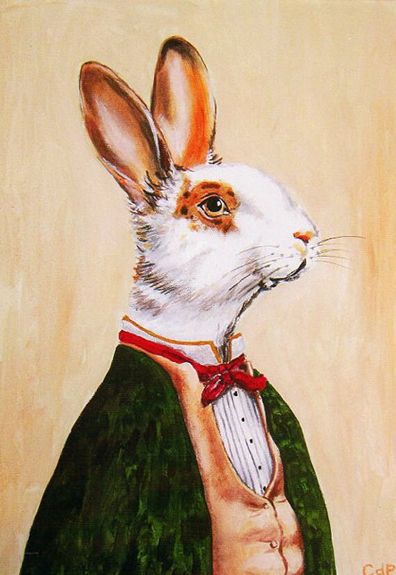 Rabbit Print Rabbit Art Print Rabbit Bunny Print Rabbit | Etsy