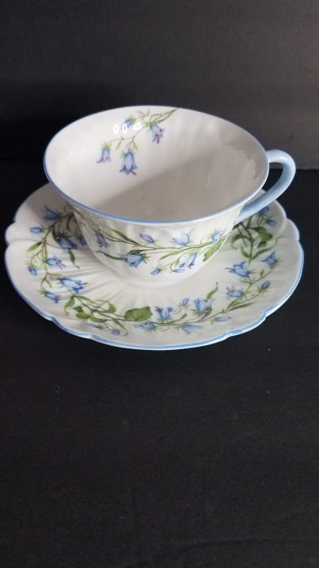 Shelley Harebell England Fine Bone China 13590 Cup and Saucer Etsy