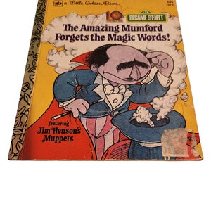 The Amazing Mumford Forgets the Magic Words - Vintage Children&#39;s Book - A Little Golden Book - Dated 1979