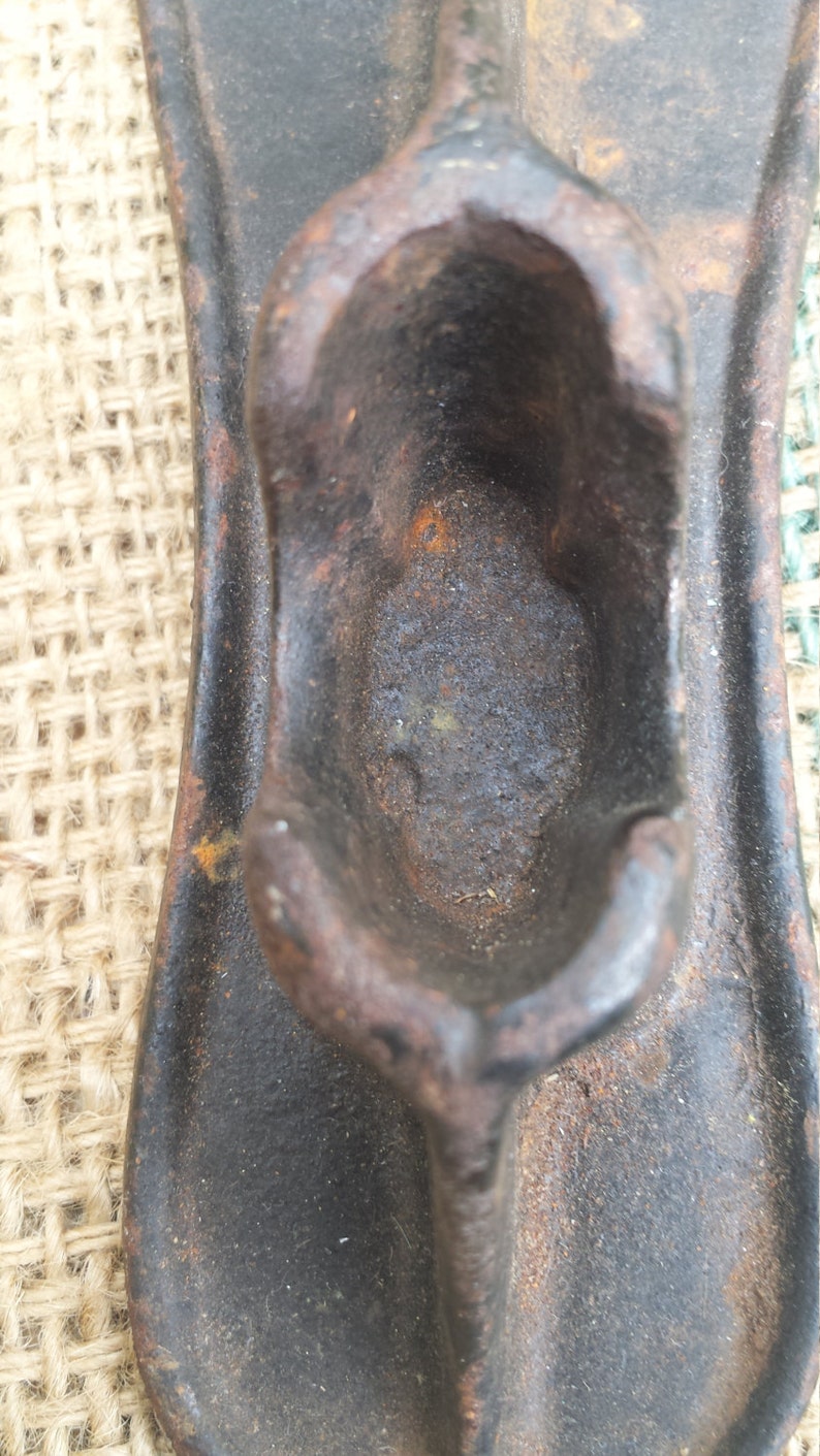 Old Cast Iron Shoe Mold Etsy