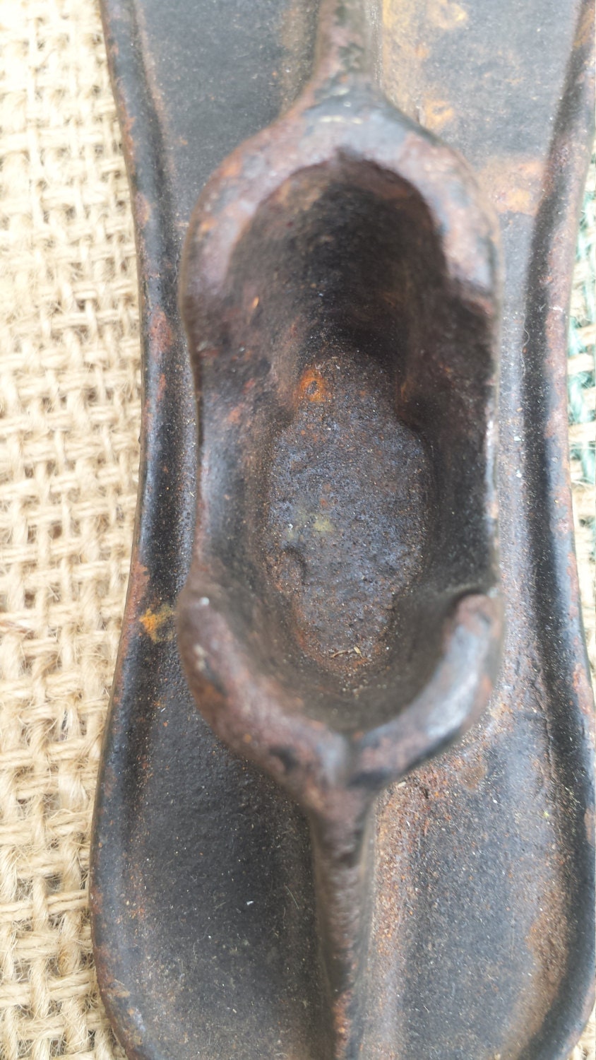 Old Cast Iron Shoe Mold Etsy