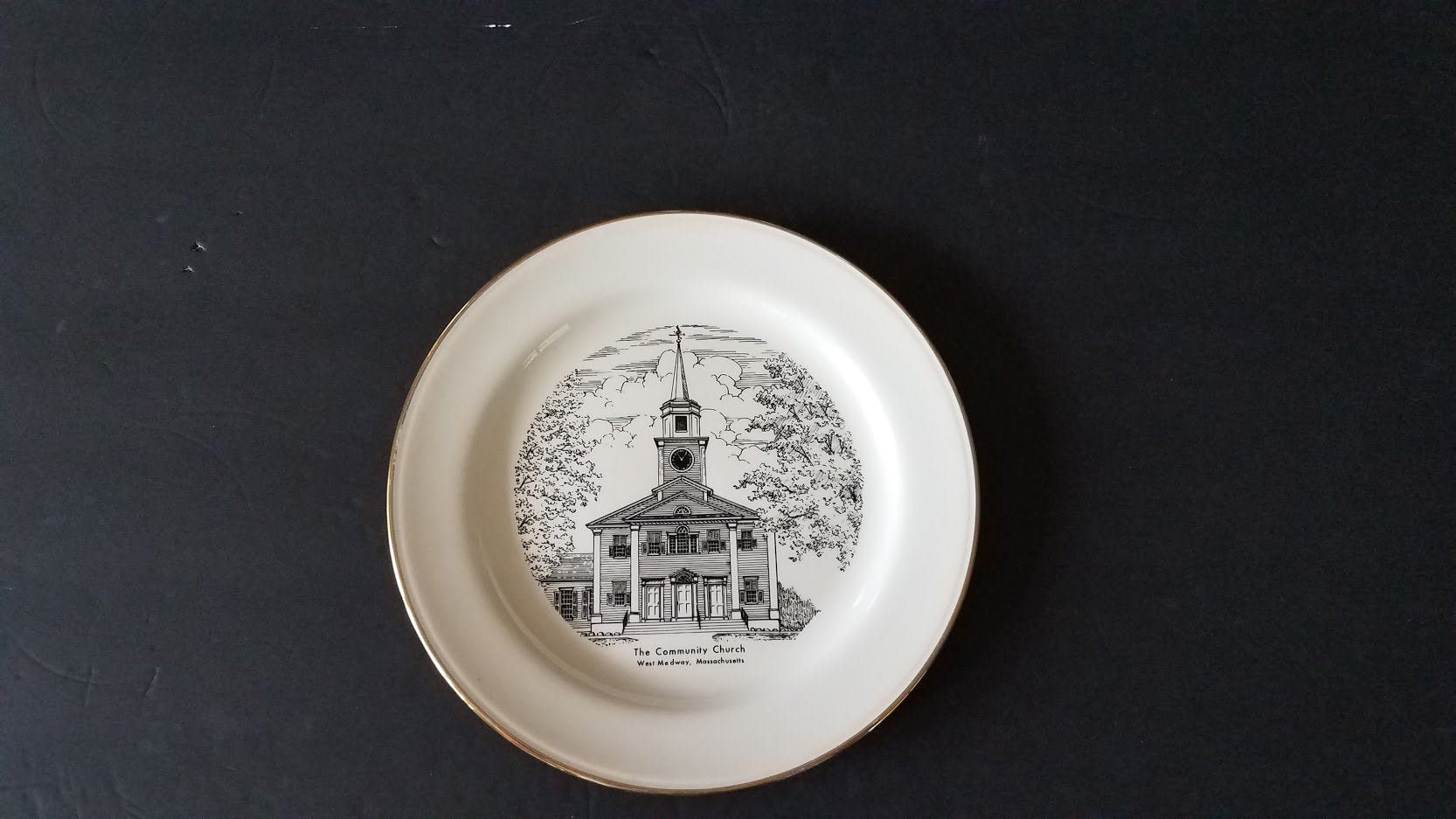 The Community Church West Medway, Massachusetts Plate Made in 1959 - Etsy