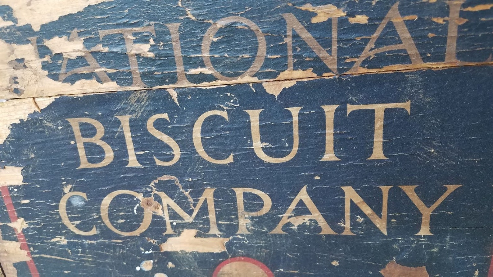 Vintage National Biscuit Company Also Known as NABISCO Wooden Box Etsy