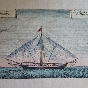 The Sarubbi Brothers - Florence, Italy - Hand Colored Lithograph Print - Tartana Pefcatora