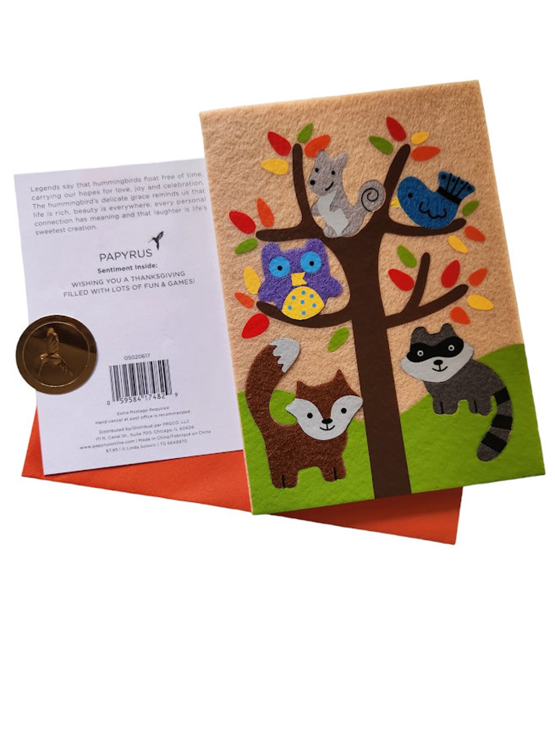 Papyrus Card Wishing You a Thanksgiving Filled With Lots of Etsy