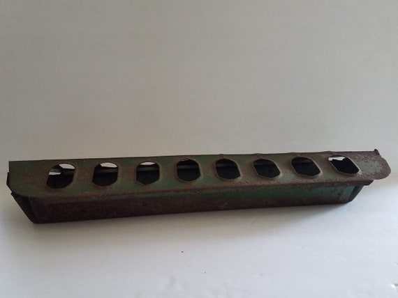 Old Metal Rusty Chicken Feeder Etsy