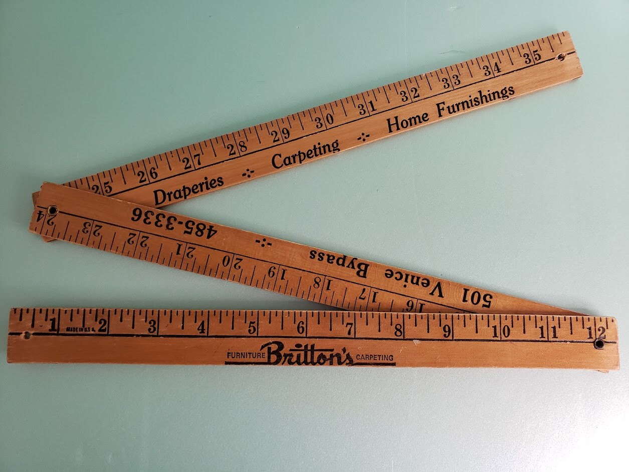 Numbers Fabric Ruler 1/4, 1/2, 1 Yard Math Tape Measurement