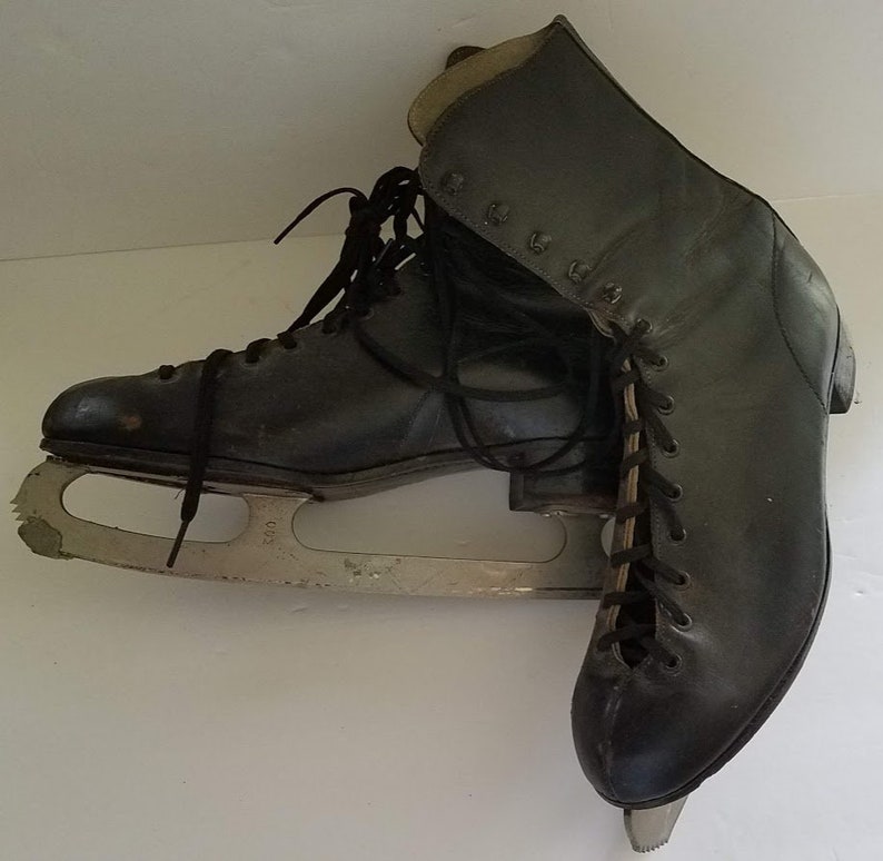 Vintage Men's Black Ice Skates Etsy