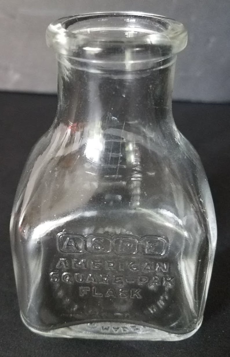 Vintage Pyrex Clear Glass IV Bottle ASPF American Squarepak Etsy