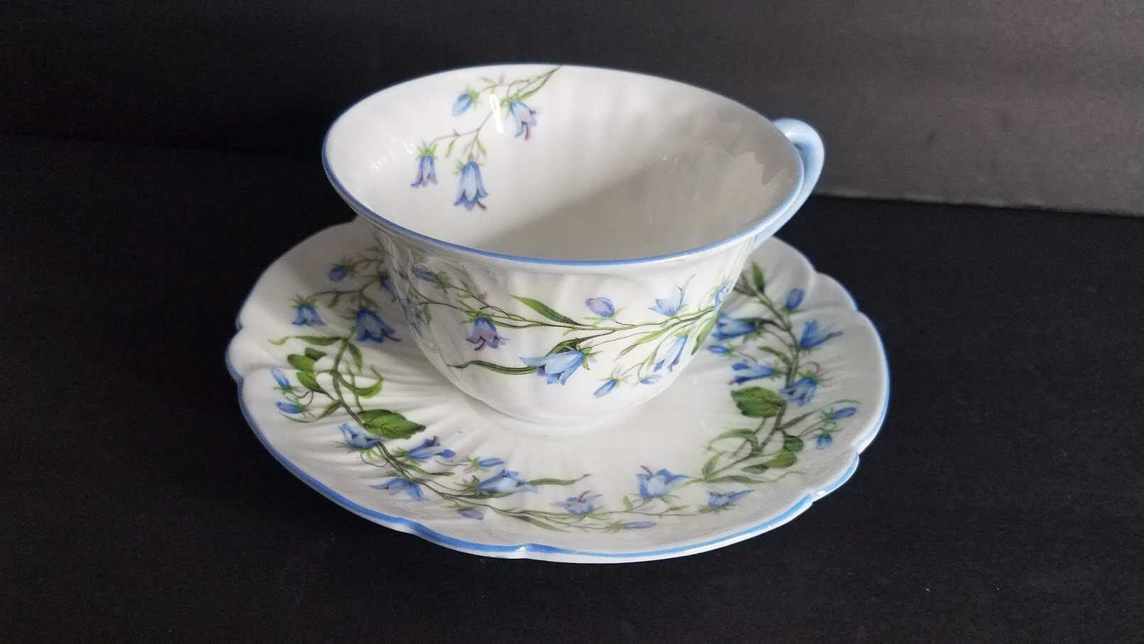 Shelley Harebell England Fine Bone China 13590 Cup and Saucer Etsy