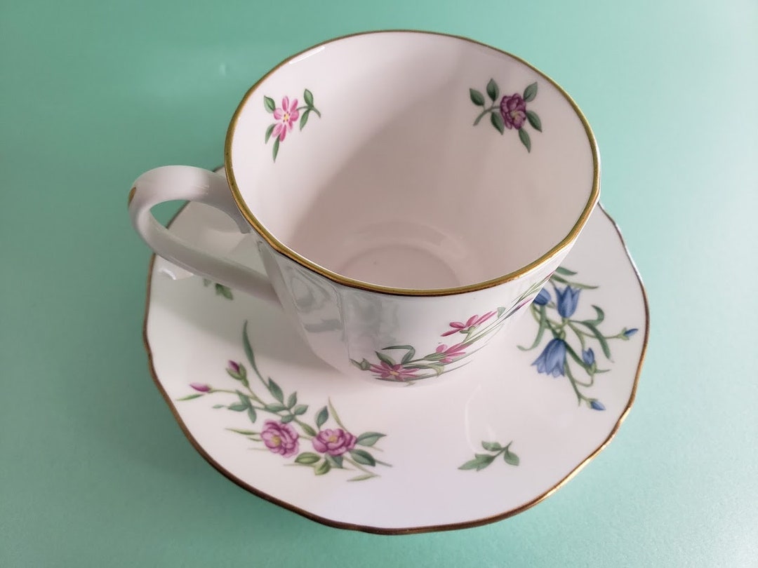 #未使用Spodc #ENGLAND #BONECHINA#Y2962 Spode - Fine Bone China - Made in England - Cup and Saucer - Etsy
