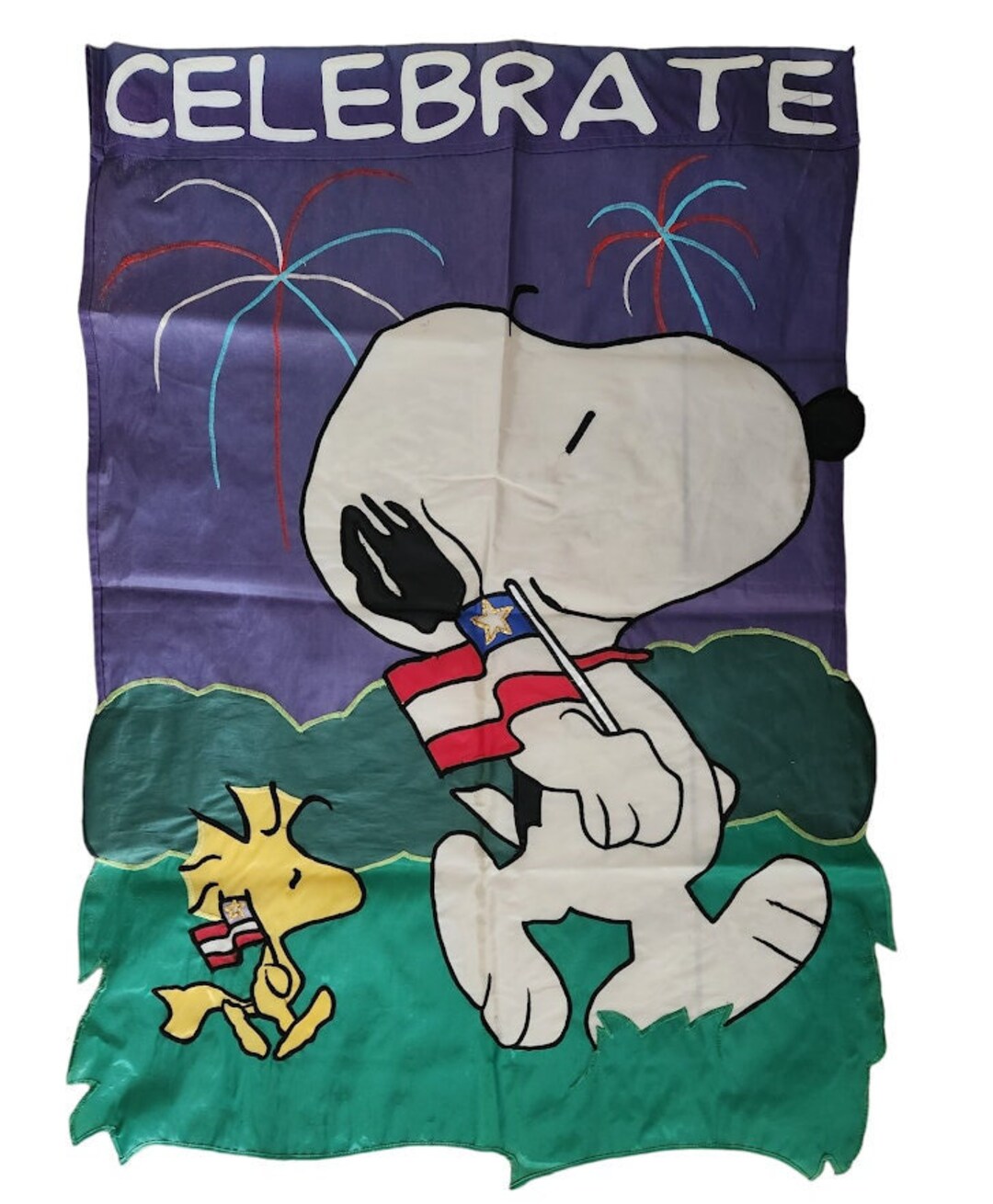 Celebrate Snoopy and Woodstock Nylon Flag - Etsy