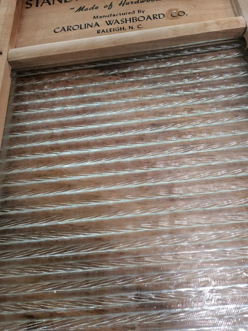 Vintage Two in One Glass No 80 Standard Family Size Made of Hardwood