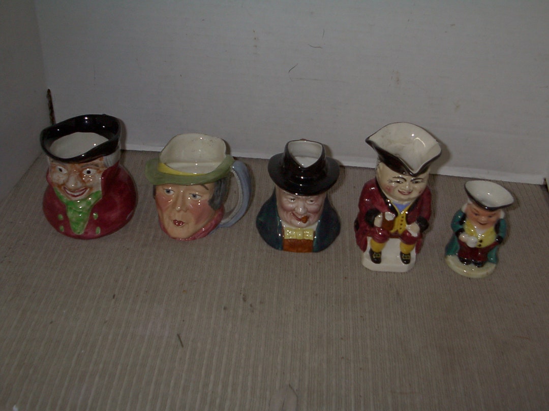 Collection of English Toby Mugs Etsy