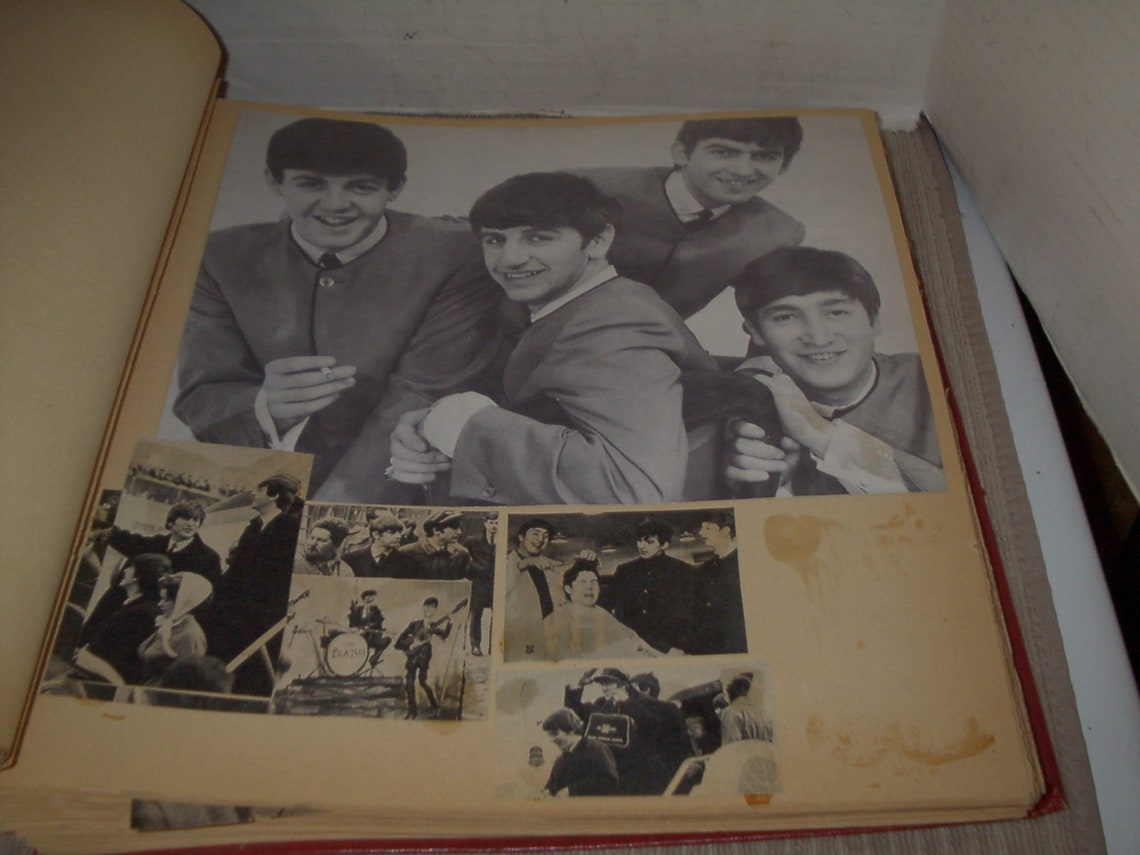 Vintage Album of Newspaper Clippings of the BEATLES Etsy