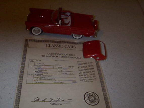 1956 ford thunderbird diecast model