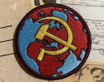Hammer und Sichel Stickerei Haken und Schleife Patch