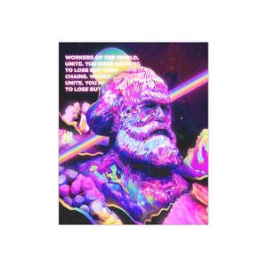 Karl Marx Satin Poster (300g/qm)