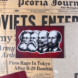 Heads of Marxism | ft. W.E.B. Du Bois | Vinyl Sticker