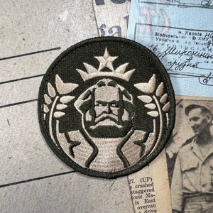Marxbucks Fully Embroidered Morale Patch l Olive Drab | Hook Backing