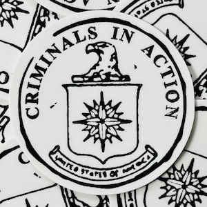 Criminals In Action | Vinyl Sticker