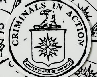Criminals In Action | Vinyl Sticker