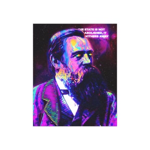 Friedrich Engels Satin Poster (300g/m²)