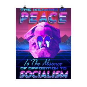 Karl Marx Matte Poster No. 3 | "Sozialismus" | Größe: