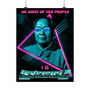 Mao Zedong Matte Poster No. 1 | "An Army of the People Is Invincible" | 14"x18"