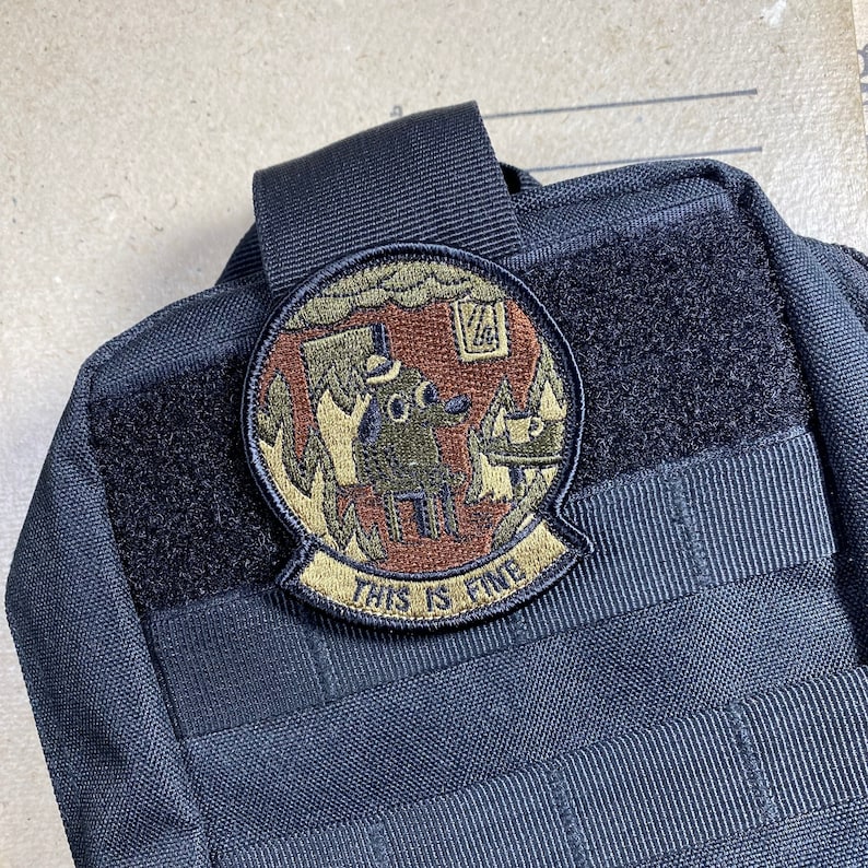 This is Fine OCP Embroidered Morale Patch Etsy UK