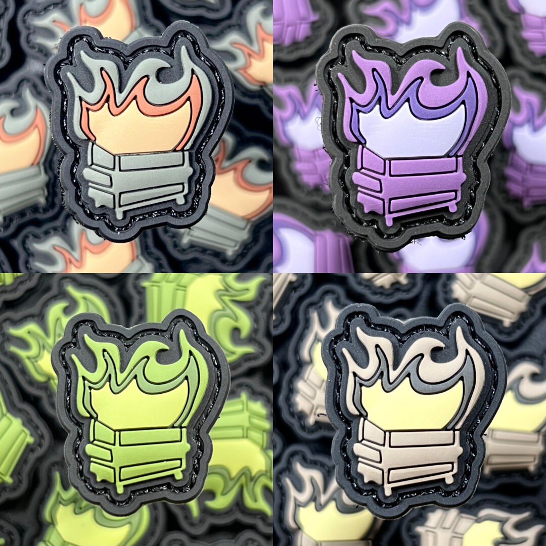 Mini Dumpster Fire Patch Bundle | 3D PVC | 4 Variants