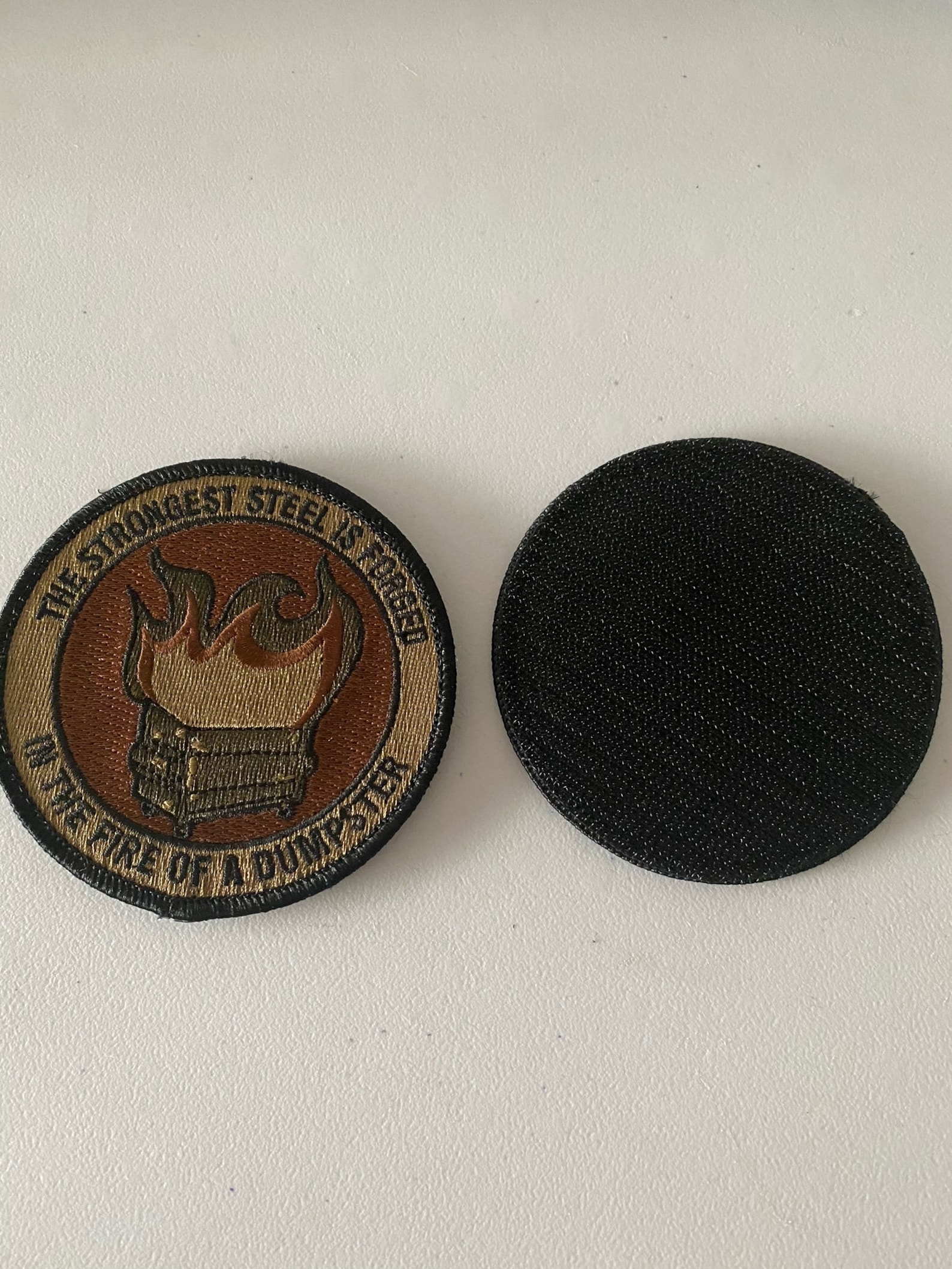Dumpster Fire Morale Patch Etsy