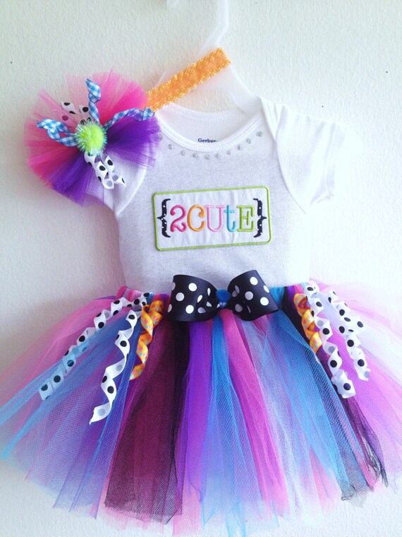 Items similar to Baby Girls Tutu Colorful Summer Tutu Set sizes NEWBORN