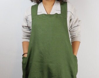 Cross Back Apron Pattern XS-3XL, Criss Cross Apron, Pinafore Apron