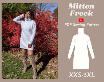 Sweater Dress PDF Sewing Pattern