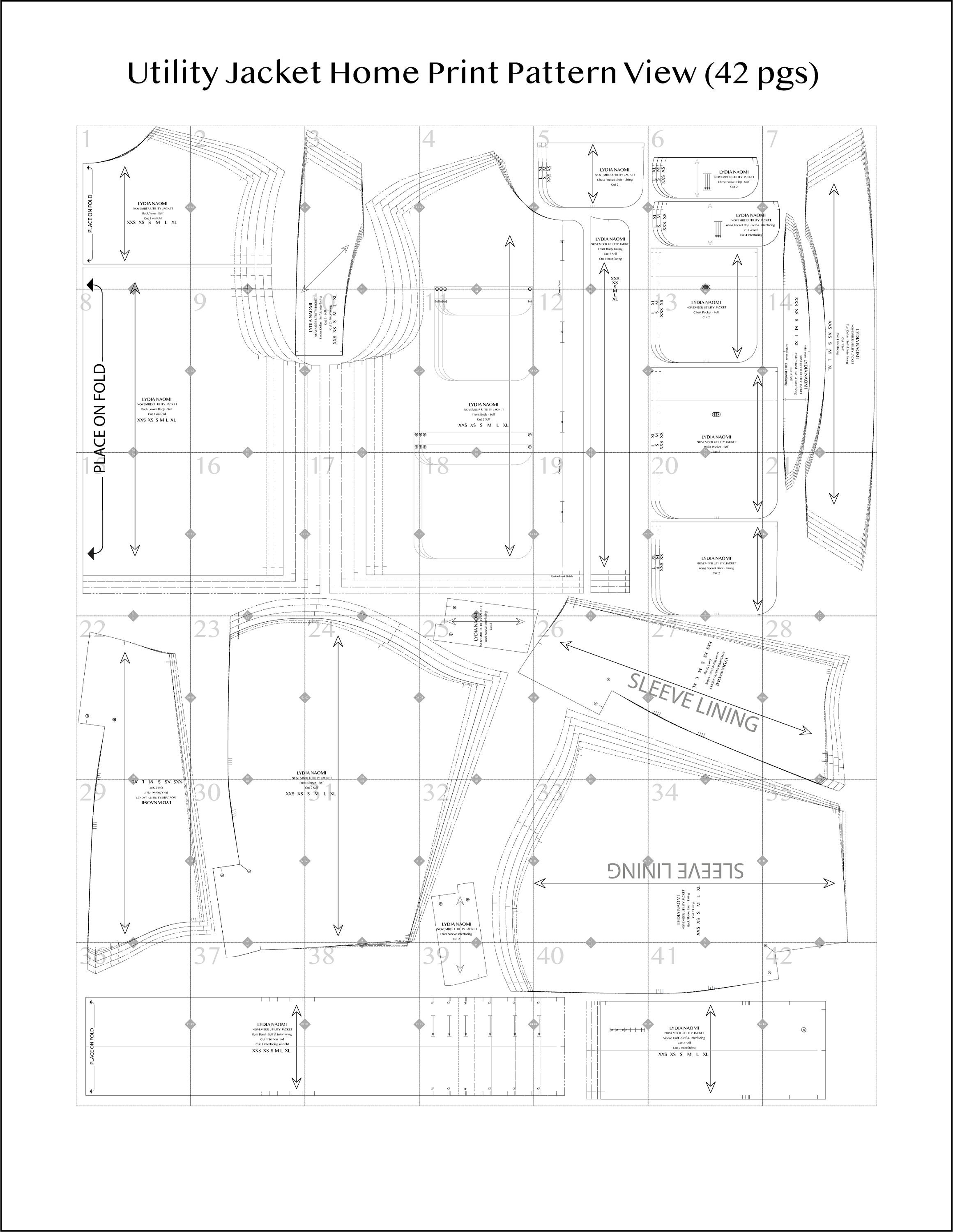 Betsy Utility Jacket PDF Pattern — LYDIA NAOMI